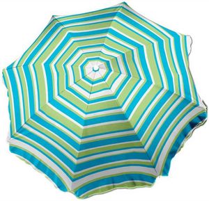 WDK Groupe Partner - parasol de plage 180cm avec pied vrillé en polyest - Parasol