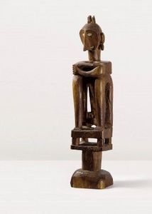 Patrick Fröhlich - figure d?ancêtre masculin iene, leti - Statuette