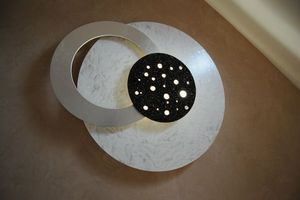 Clementine De La Tour - eclipse lumineuse blanc nacre - Tableau Lumineux