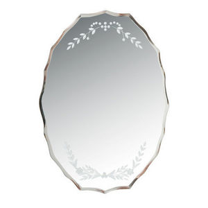 MAISONS DU MONDE - miroir ovale lafleur - Miroir