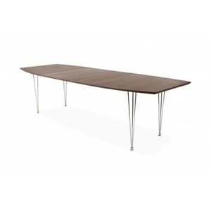 WHITE LABEL - table extensible design musset - Table De Repas Rectangulaire