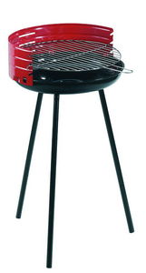 Dalper - barbecue à charbon rond en acier 42x77cm - Barbecue Au Charbon