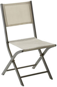 WILSA GARDEN - chaise pliante modulo (lot de 2) taupe - Chaise De Jardin Pliante