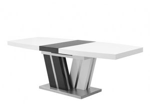 WHITE LABEL - table à manger noami - Table Extensible