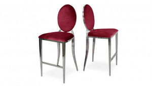 mobilier moss - palmyr rouge - Chaise Haute De Bar
