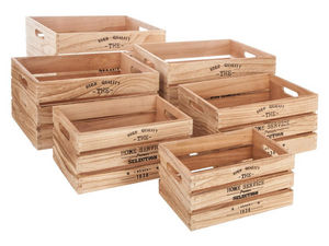 Boîte couverts bois à décorer - Boite en bois à décorer - Creavea