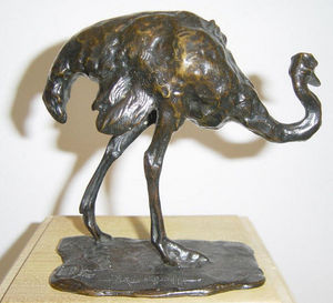 Galerie P. Dumonteil - autruche - Sculpture Animalière