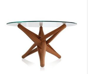 PLANKTON avant garde design - lock bamboo dining table - Table De Repas Ronde