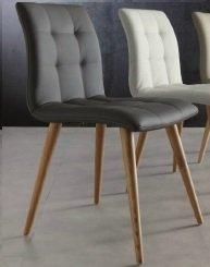 WHITE LABEL - chaise finland design gris - Chaise