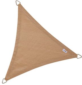 NESLING - voile d'ombrage triangulaire coolfit sable 5 x 5  - Voile D'ombrage
