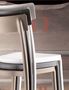 Chaise-WHITE LABEL-Lot de 2 Chaises CORSOCOMO empilables sables