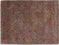 Tapis contemporain-WHITE LABEL-BASANTI Tapis laine rouge taupe 170x240 cm