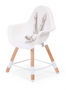 Chaise haute enfant-WHITE LABEL-Chaise évolutive 2 en 1 pour bébé coloris blanc et