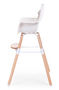 Chaise haute enfant-WHITE LABEL-Chaise évolutive 2 en 1 pour bébé coloris blanc et