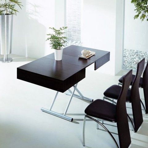 WHITE LABEL - Table basse rectangulaire-WHITE LABEL-Table basse relevable et extensible Aurora