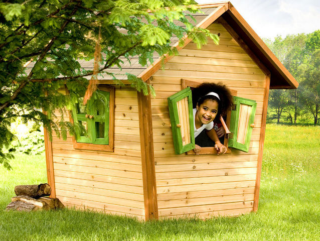 AXI - Maison de jardin enfant-AXI-Maison pour enfant alice en cèdre 95x108x42cm