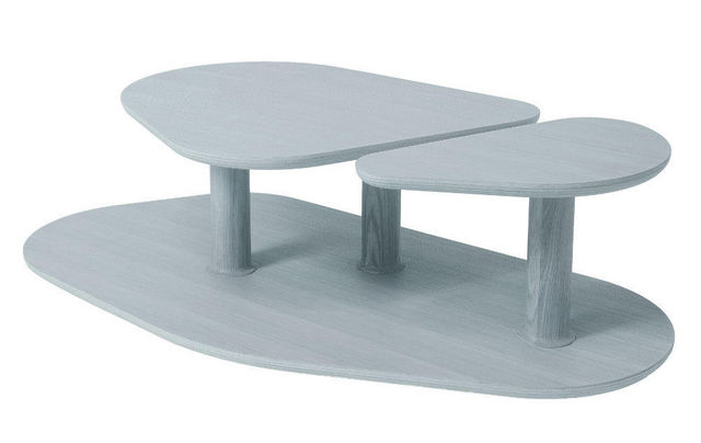 MARCEL BY - Table basse forme originale-MARCEL BY-Table basse rounded en chêne gris agathe 119x61x35