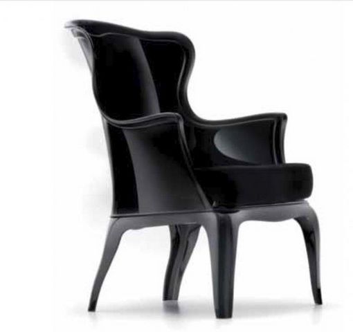 WHITE LABEL - Chaise-WHITE LABEL-DAISY chaise design pour salons et jardins en plex