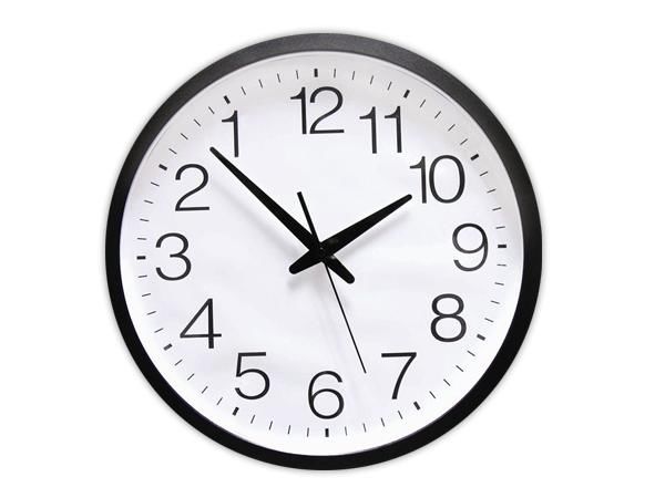 WHITE LABEL - Horloge murale-WHITE LABEL-L'horloge aux chiffres inversés deco maison desig