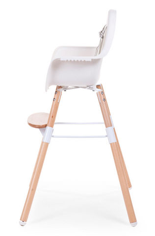 WHITE LABEL - Chaise haute enfant-WHITE LABEL-Chaise évolutive 2 en 1 pour bébé coloris blanc et