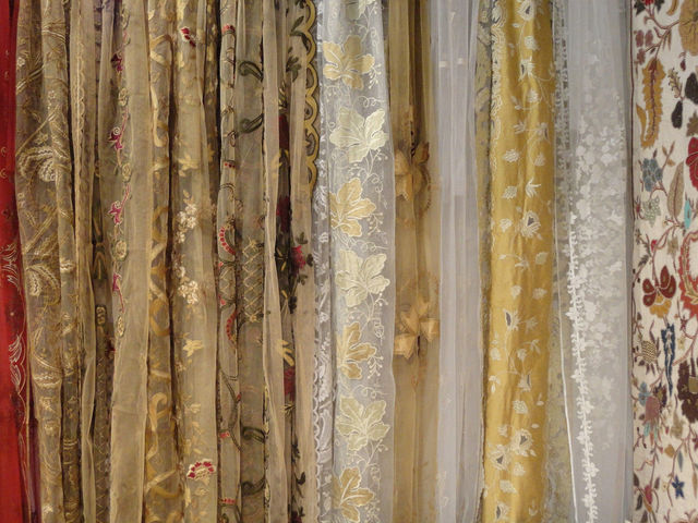 a Antiques - Vitrage-a Antiques-Net Embroidered Curtains