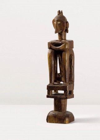 Patrick Fröhlich - Statuette-Patrick Fröhlich-Figure d?ancêtre masculin iene, Leti