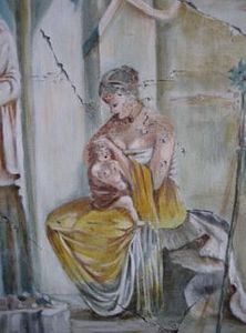 SYLVIE MAILHÉ POURSINES - romaine - Fresco