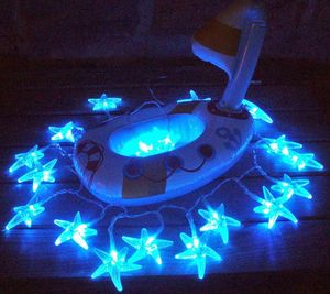 FEERIE SOLAIRE - guirlande solaire etoiles de mer 20 leds blanches  - Lighting Garland