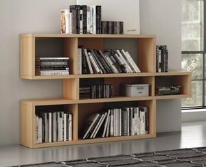 TemaHome - temahome london bibliotheque design chêne compart - Bookcase