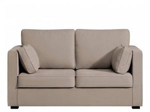 Home Spirit - canapé fixe palerme petit 2 places tissu tweed bei - 2 Seater Sofa