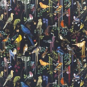 CHRISTIAN LACROIX FOR DESIGNERS GUILD - birds sinfonia crepuscule - Upholstery Fabric