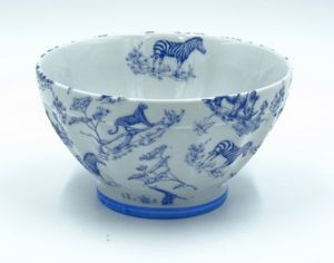 Porcelaines Saint-Thamar - safari bleu - Bowl
