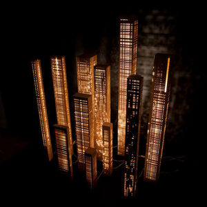 Cécile Mairet - lampe en bois - Illuminated Column