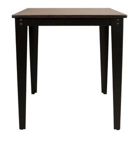 WHITE LABEL - table repas carrée scuola 70 x 70 cm - Square Dining Table