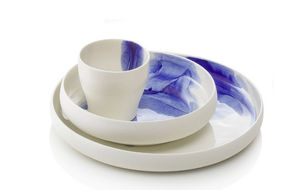 Feinedinge - cut blue - Round Dish
