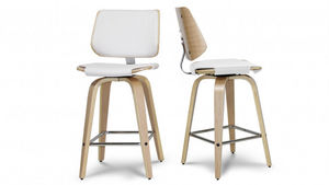 mobilier moss - hambourg blanc -- - Bar Chair