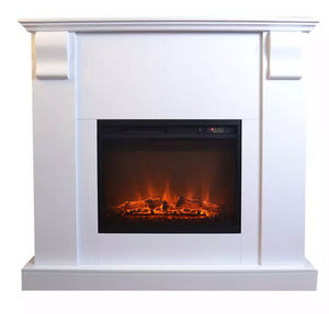 mobilier moss - kamin royal white - Electric Fireplace