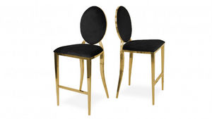 mobilier moss - palmyr noir-- - Bar Chair