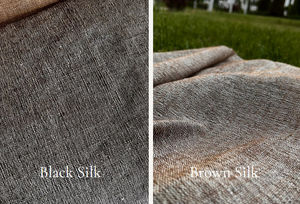 JÜN INTERIOR ANTWERP - brown silk - Upholstery Fabric