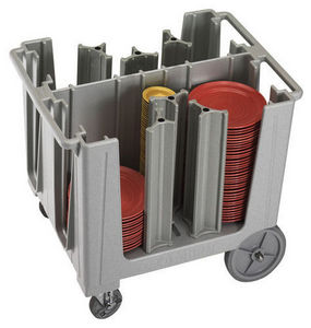 Plate serving trolley