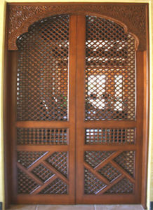 Artiwood Maroc - porte d'entrée en cèdre massif - Antique Door