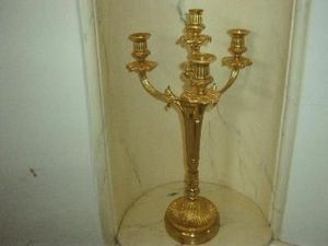 FAITH GRANT THE CONNOIssEUR'S SHOP - gilded candelabra - Candelabra