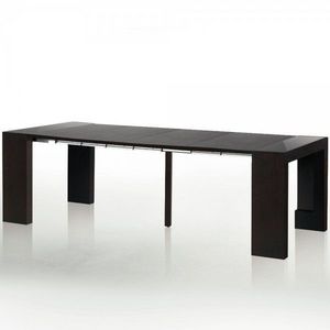 WHITE LABEL - table console extensible 4 rallonges phoenix - Rectangular Dining Table