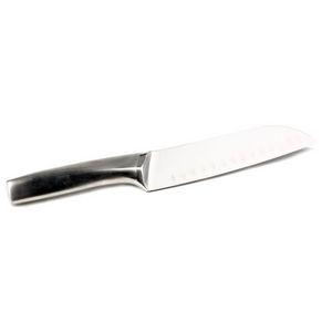 WHITE LABEL - couteau santoku en acier inoxydable enrichi au car - Kitchen Knife