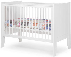WHITE LABEL - lit bébé à barreaux 60x120cm coloris blanc - Travel Cot