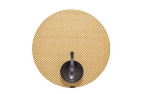 CHILEWICH - basketweave gilded round - Placemat