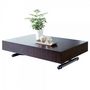 Rectangular coffee table-WHITE LABEL-Table basse relevable et extensible Aurora