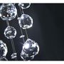 Chandelier-WHITE LABEL-Lustre plafonnier suspendu moderne cristal