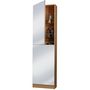 Shoe cabinet-WHITE LABEL-Meuble armoire à chaussure bois miroir
