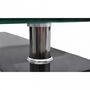 Rectangular coffee table-WHITE LABEL-Table basse design noir verre